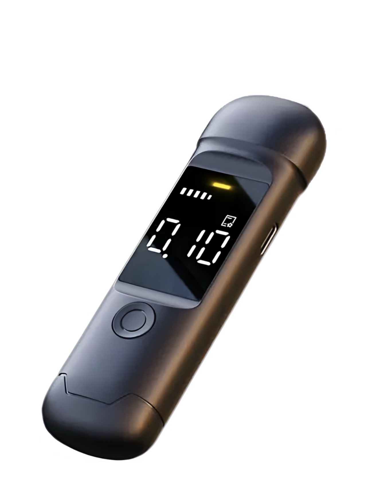 Etilotest Profesional , utilizare fără consumabile Mustiuci , Alcool Tester Digital Non-Contact, Precizie +0.015%, Calibrare Automata, Memorare Rezultate, Display LCD, Autonomie Extinsa, reincarcabil la priza